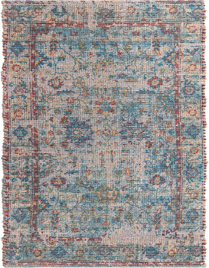 Detail image of 2' 2 x 6' 1 Hand Woven Chenille Jute Runner Rug