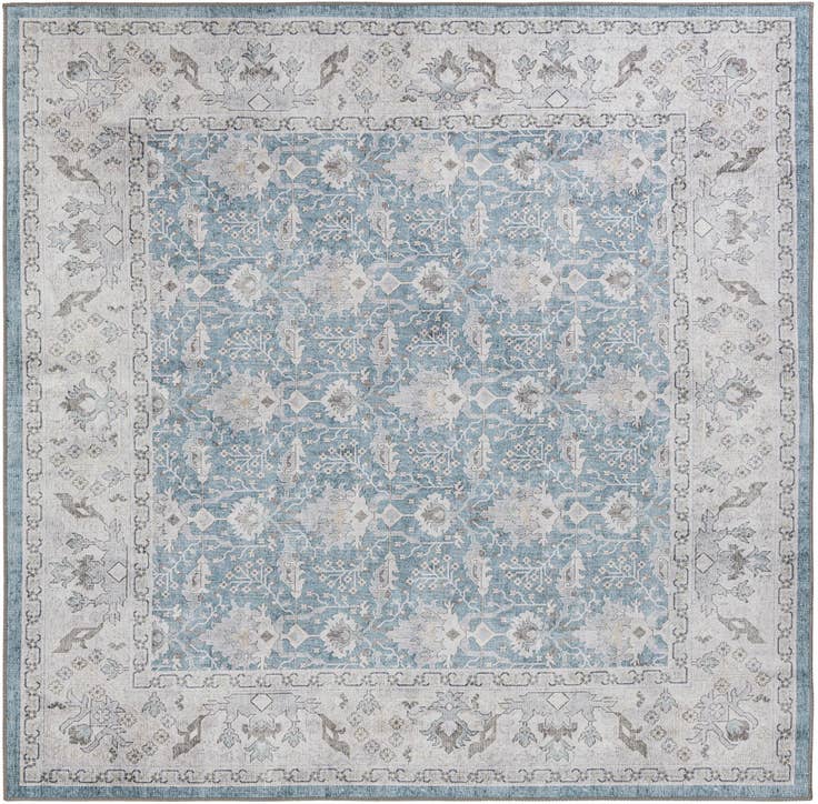Detail image of 7' 10 x 7' 10 Washable Timeless Square Rug