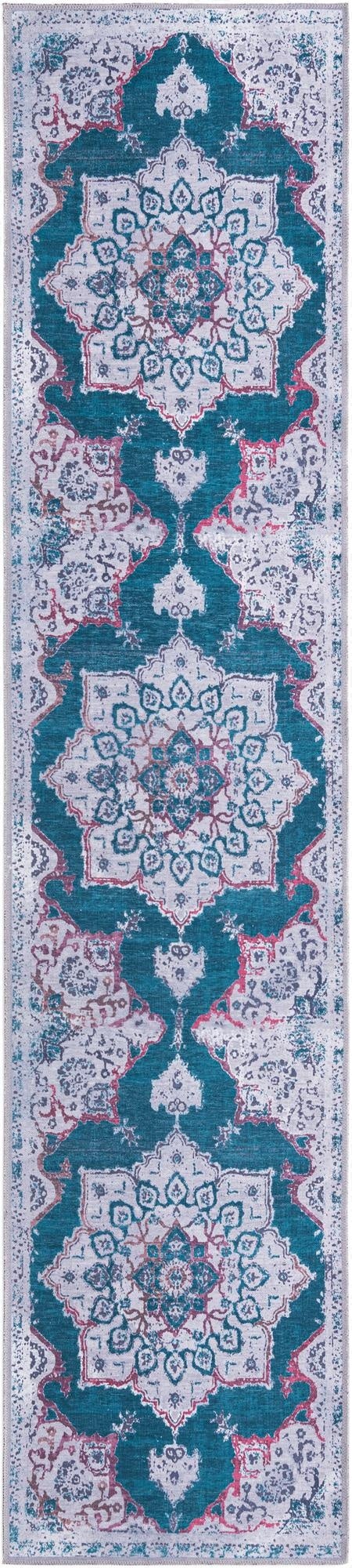 2' 7 x 12'  Washable Renaissance Runner Rug