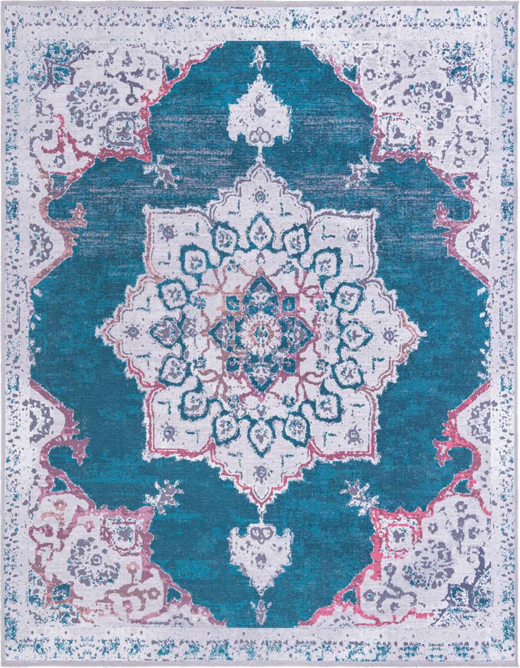 Detail image of 10' 6 x 10' 6 Washable Renaissance Square Rug