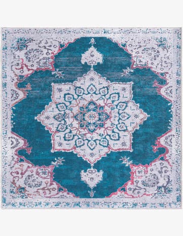 5' 3 x 5' 3 Washable Renaissance Square Rug