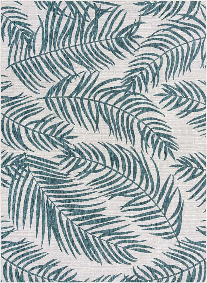 9' x 12' Easy-Clean Botanical Indoor / Outdoor Rug