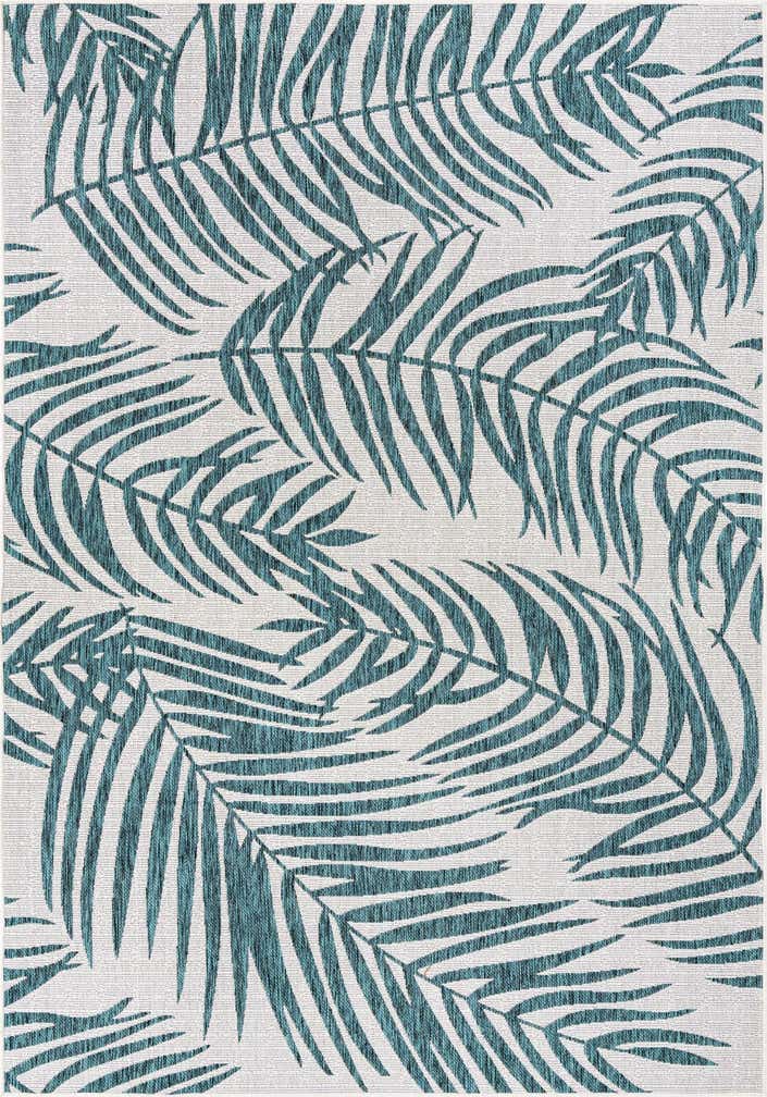 7' x 10' Easy-Clean Botanical Indoor / Outdoor Rug