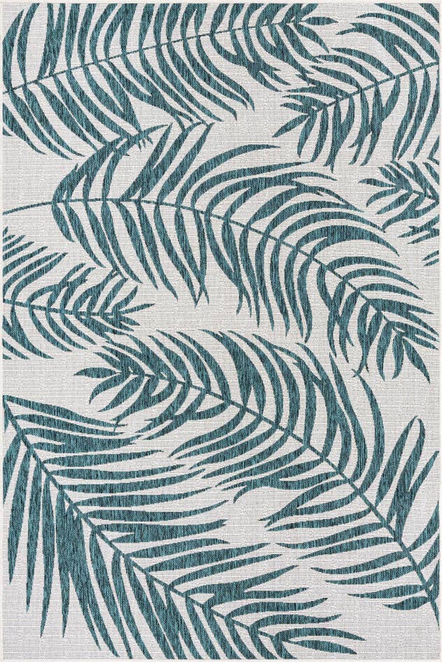 Detail image of 6' x 9' Easy-Clean Botanical Indoor / Outdoor Rug
