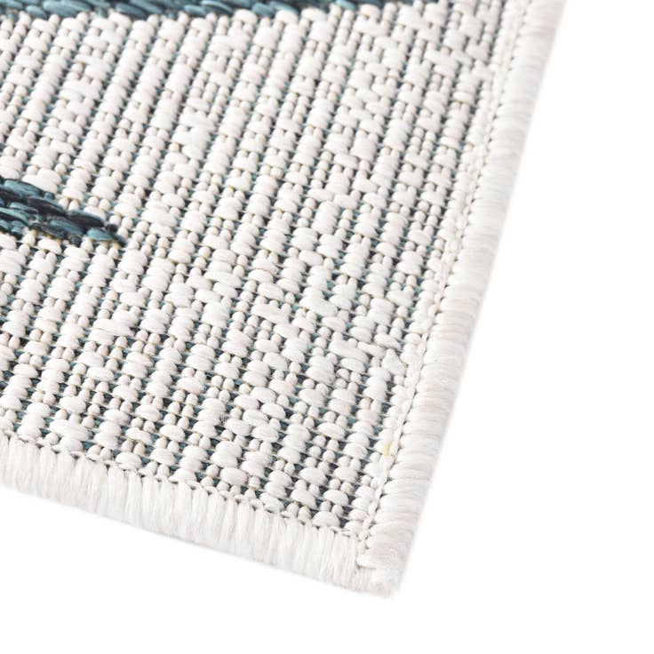 Detail image of 7' 10 x 11' Easy-Clean Botanical Indoor / Outdoor Rug