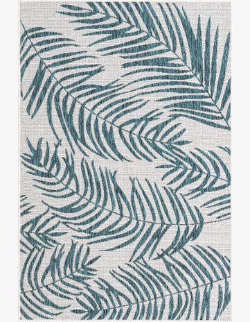 4' x 6' Easy-Clean Botanical Indoor / Outdoor Rug