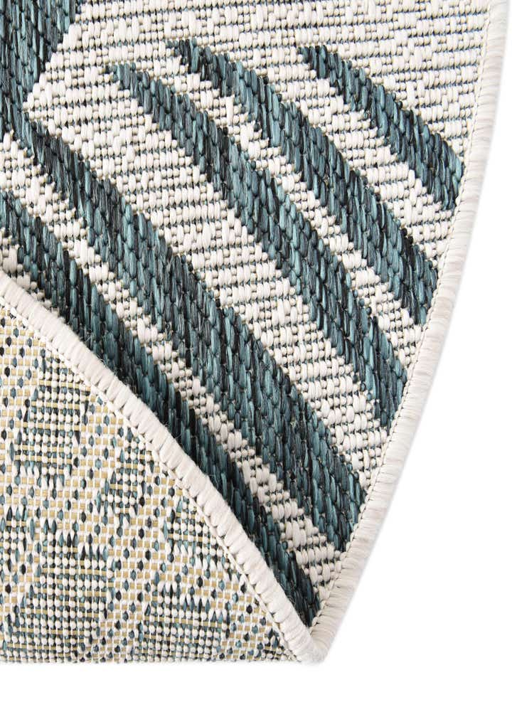 4' x 4' Easy-Clean Botanical Indoor / Outdoor Round Rug