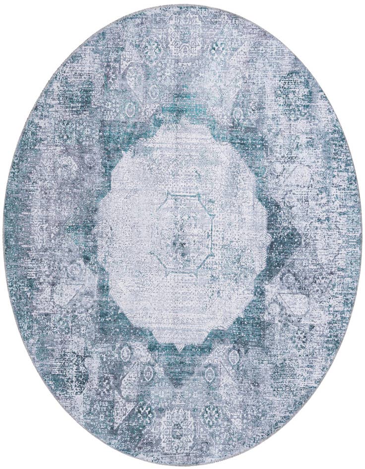 Detail image of 6' x 6' Washable Yara Round Rug