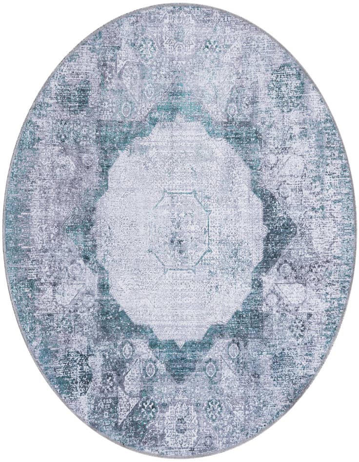 Detail image of 4' x 4' Washable Yara Round Rug