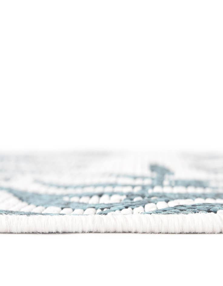Detail image of 2' x 6' Easy-Clean Botanical Indoor / Outdoor Runner Rug