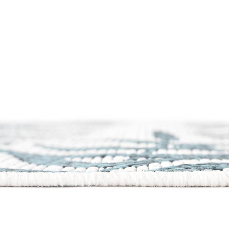 Detail image of 2' x 6' Easy-Clean Botanical Indoor / Outdoor Runner Rug