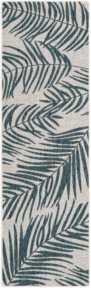 Detail image of 2' 6 x 8' 4 Easy-Clean Botanical Indoor / Outdoor Runner Rug