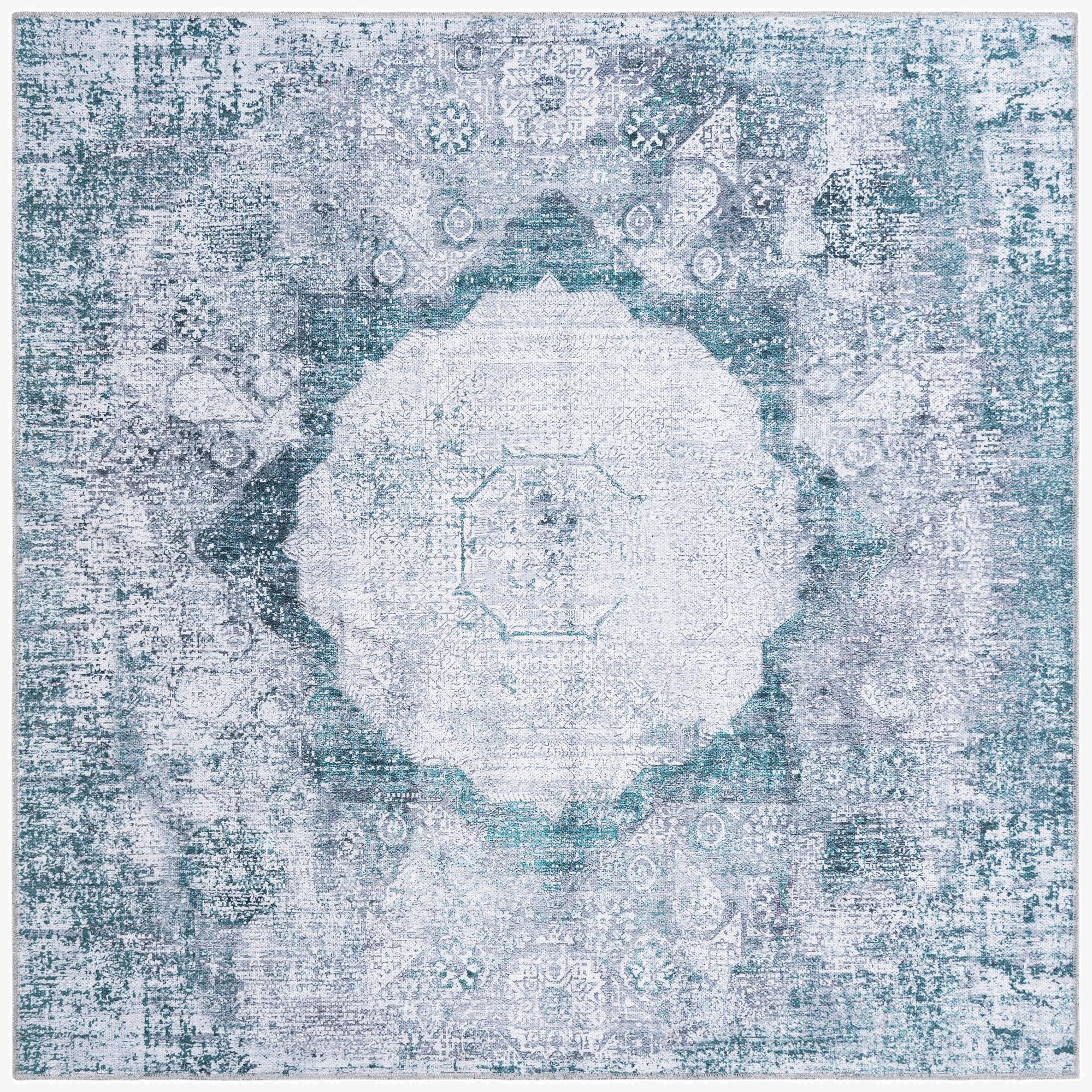 5' x 5'  Washable Yara Square Rug