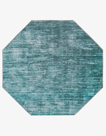Teal Asha Octagon Rug