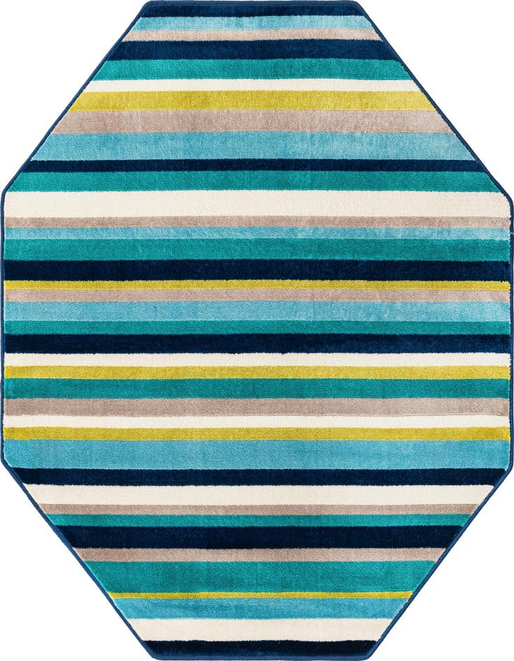 Detail image of 5' 3 x 5' 3 Azalea Octagon Rug