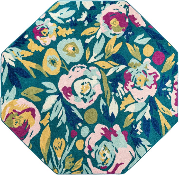 Detail image of 7' x 7' Bloom Octagon Rug