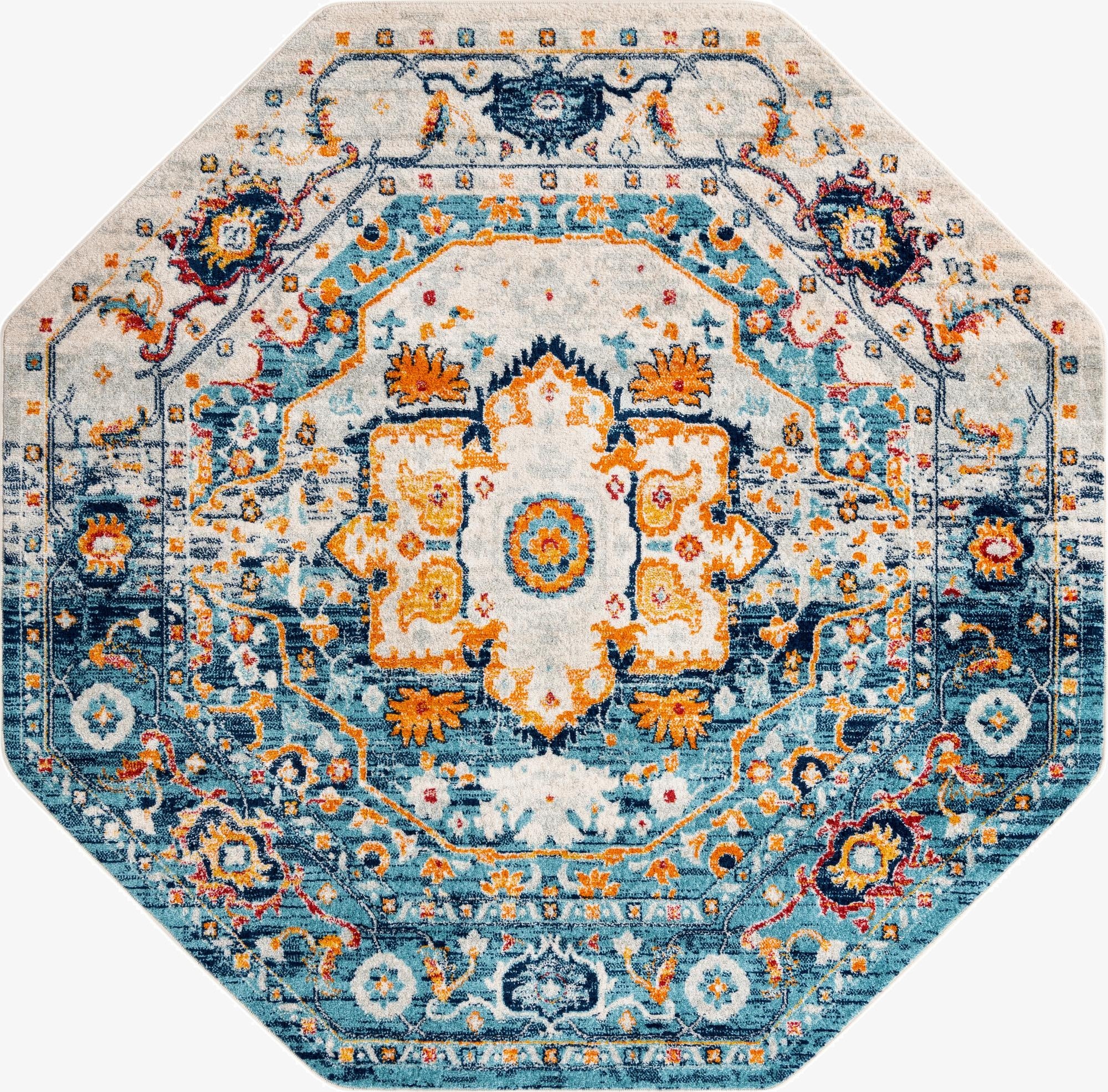 7' 10 x 7' 10 Madeline Vintage Octagon Rug