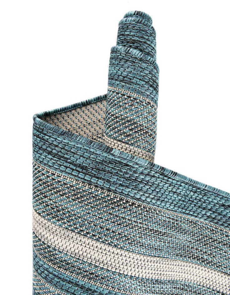 Detail image of 7' 10 x 7' 10  Washable Border Indoor / Outdoor Octagon Rug