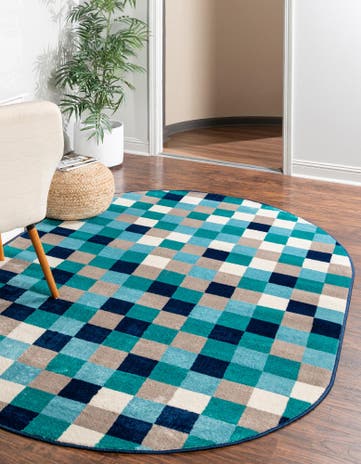 5' 3 x 8' Azalea Oval Rug