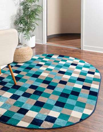 5' 3 x 8' Azalea Oval Rug