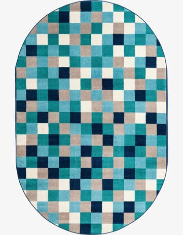 5' 3 x 8' Azalea Oval Rug