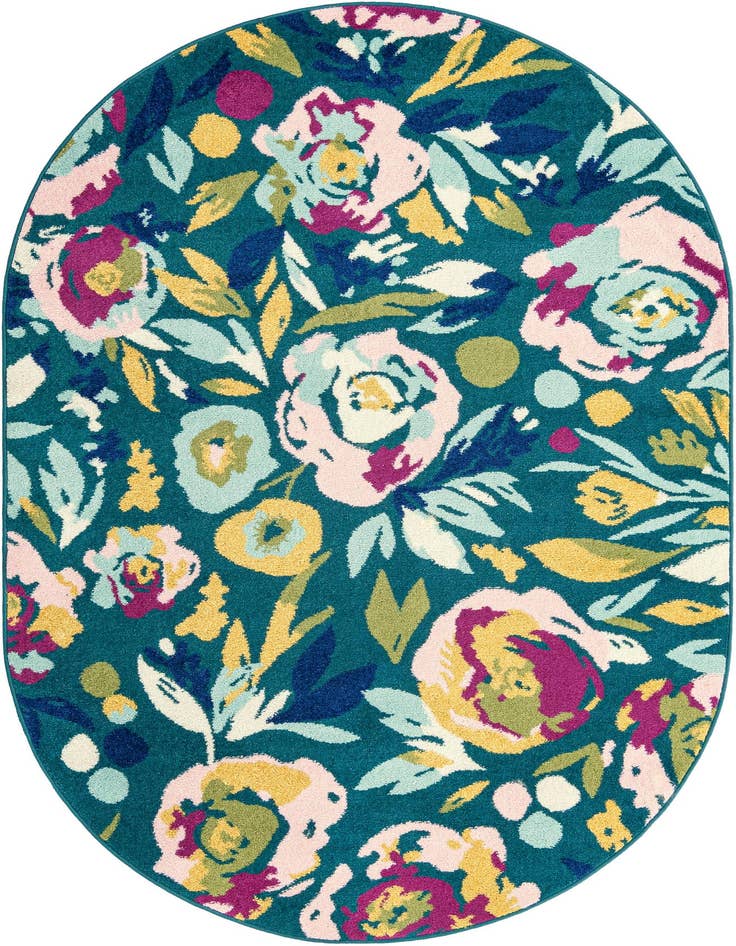 Detail image of 5' 3 x 7' 10 Bloom Oval Rug