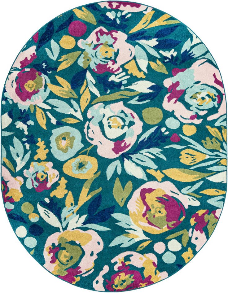 Detail image of 7' 10 x 10' Bloom Oval Rug