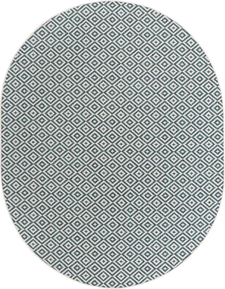 Detail image of 7' 10 x 10' Easy-Clean Jill Zarin Costa Rica Indoor / Outdoor Oval Rug