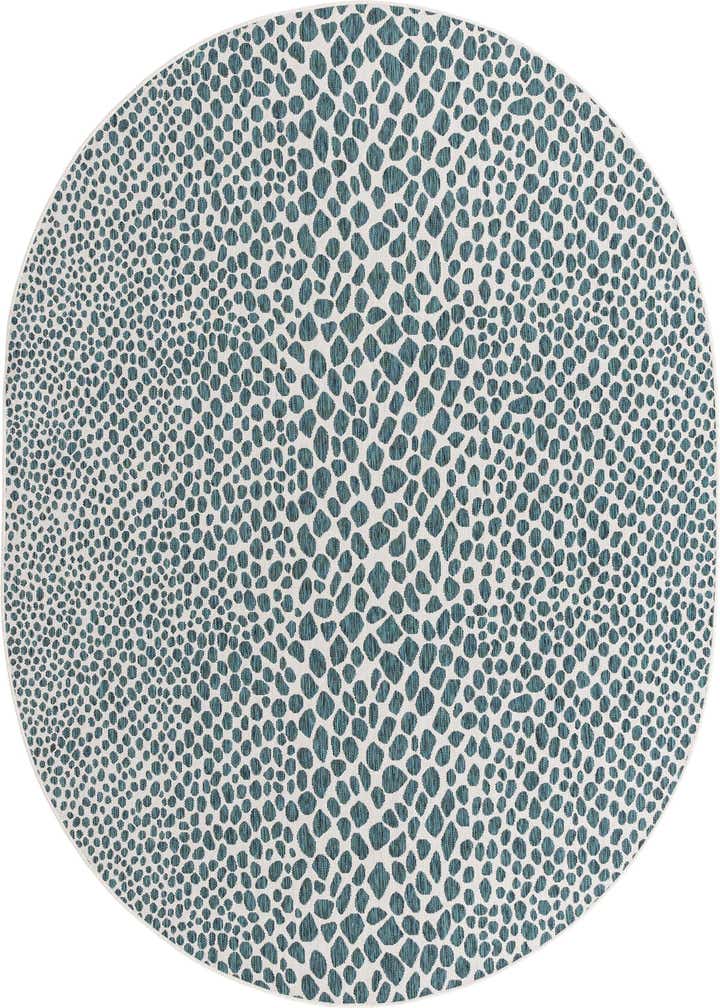 7' 10 x 10' Easy-Clean Jill Zarin Cape Town Indoor / Outdoor Oval Rug