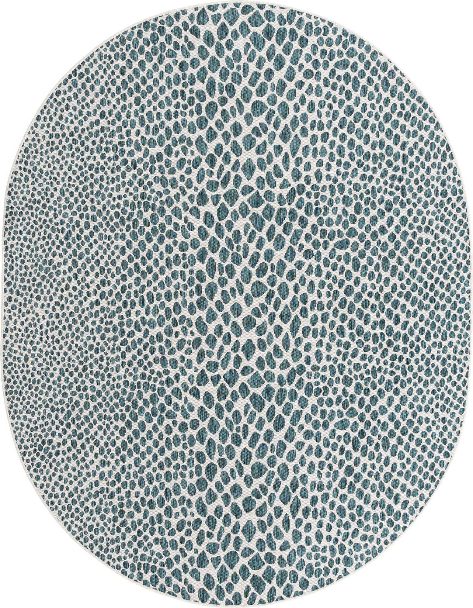 7' 10 x 10' Easy-Clean Jill Zarin Cape Town Indoor / Outdoor Oval Rug