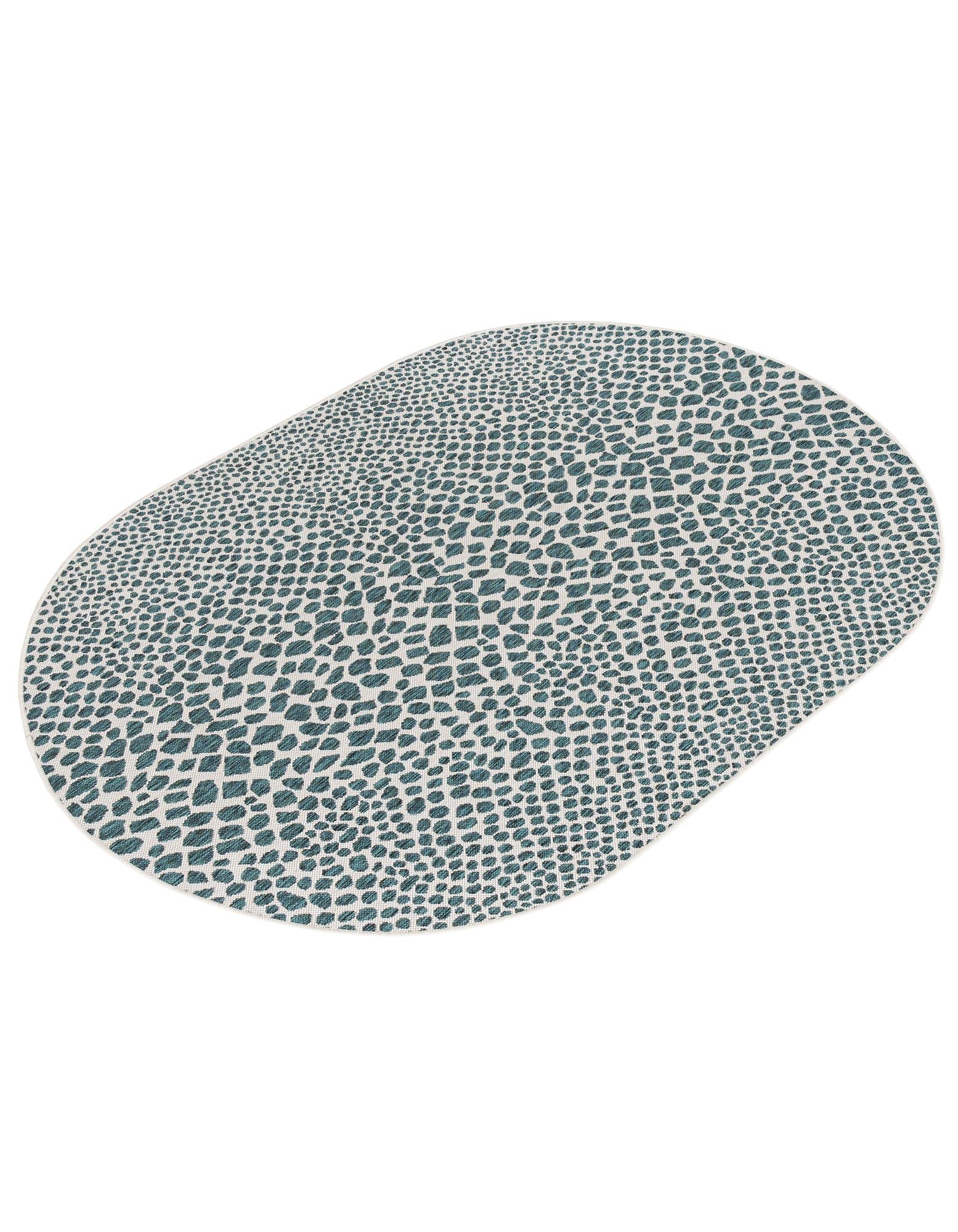 5' 3 x 8' Easy-Clean Jill Zarin Cape Town Indoor / Outdoor Oval Rug
