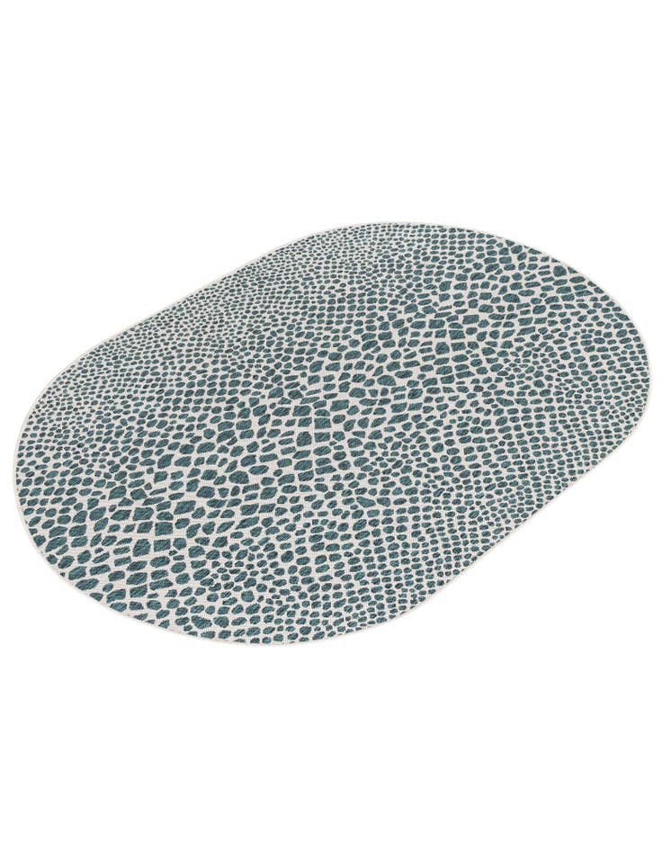 Detail image of 5' 3 x 8' Easy-Clean Jill Zarin Cape Town Indoor / Outdoor Oval Rug