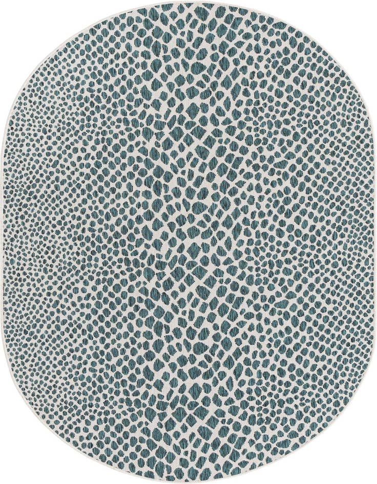 Detail image of 5' 3 x 8' Easy-Clean Jill Zarin Cape Town Indoor / Outdoor Oval Rug