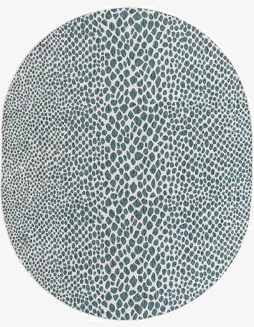 7' 10 x 10' Easy-Clean Jill Zarin Cape Town Indoor / Outdoor Oval Rug