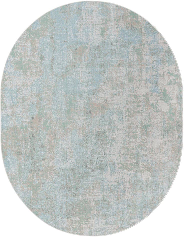 Detail image of 8' x 10' Lotus Oval Rug