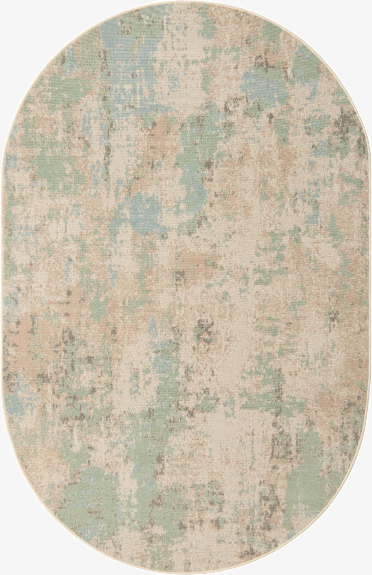 5' x 8' Lotus Oval Rug