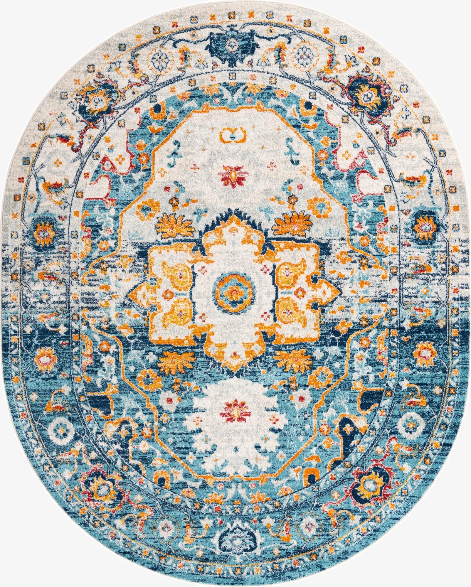 7' 10 x 10' Madeline Vintage Oval Rug