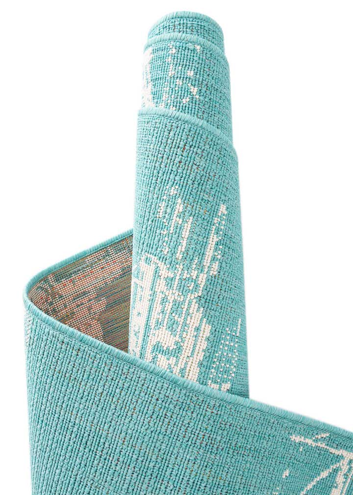 4' x 6' Easy-Clean Coastal Indoor / Outdoor Oval Rug
