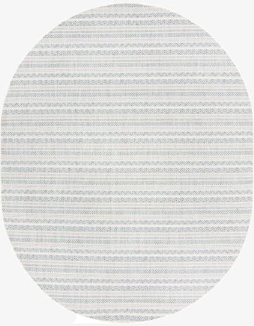 7' 10 x 10' Easy-Clean Ribbon Indoor / Outdoor Oval Rug