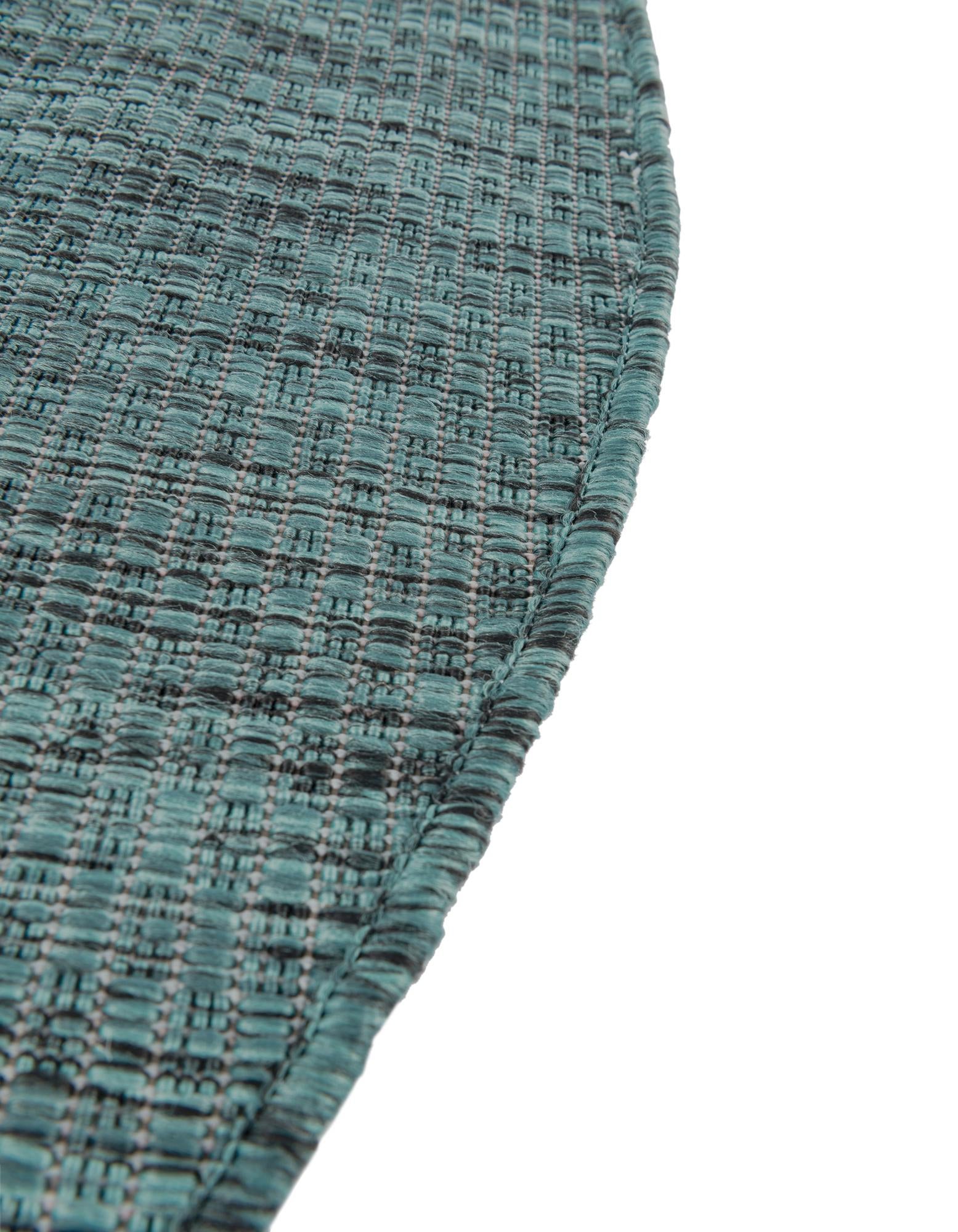 4' 1 x 6' 1 Easy-Clean Solid Indoor / Outdoor Oval Rug