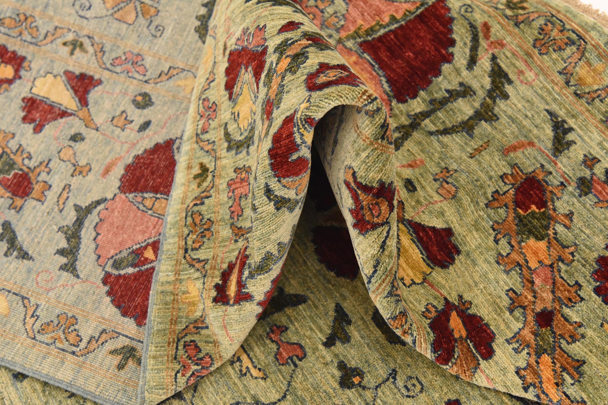 6' 6 x 9' 7 Hand Knotted Ariana Ziegler Oriental Rug