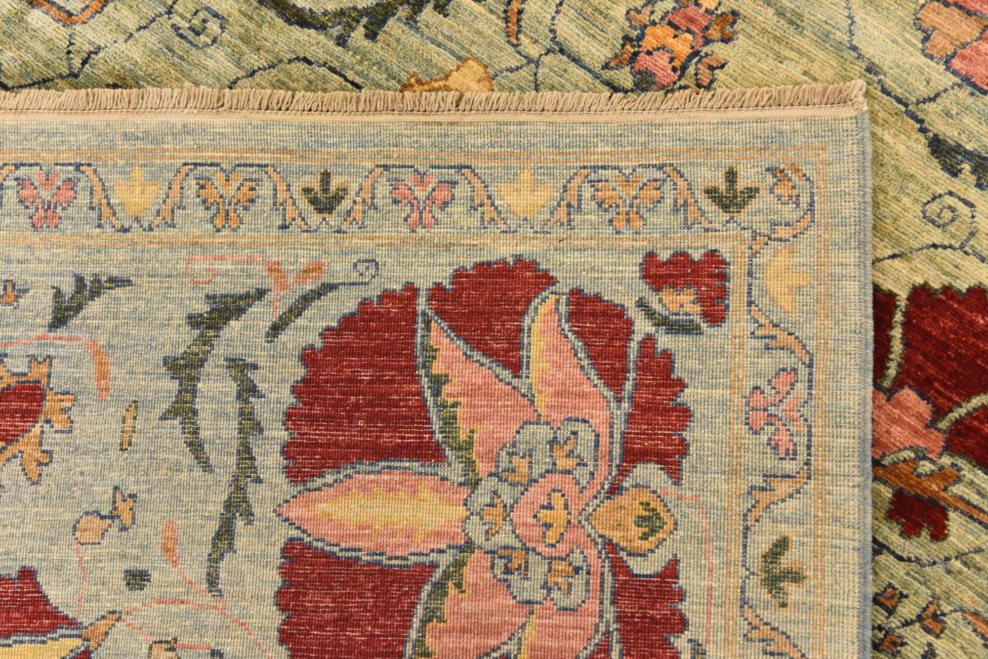 6' 6 x 9' 7 Hand Knotted Ariana Ziegler Oriental Rug