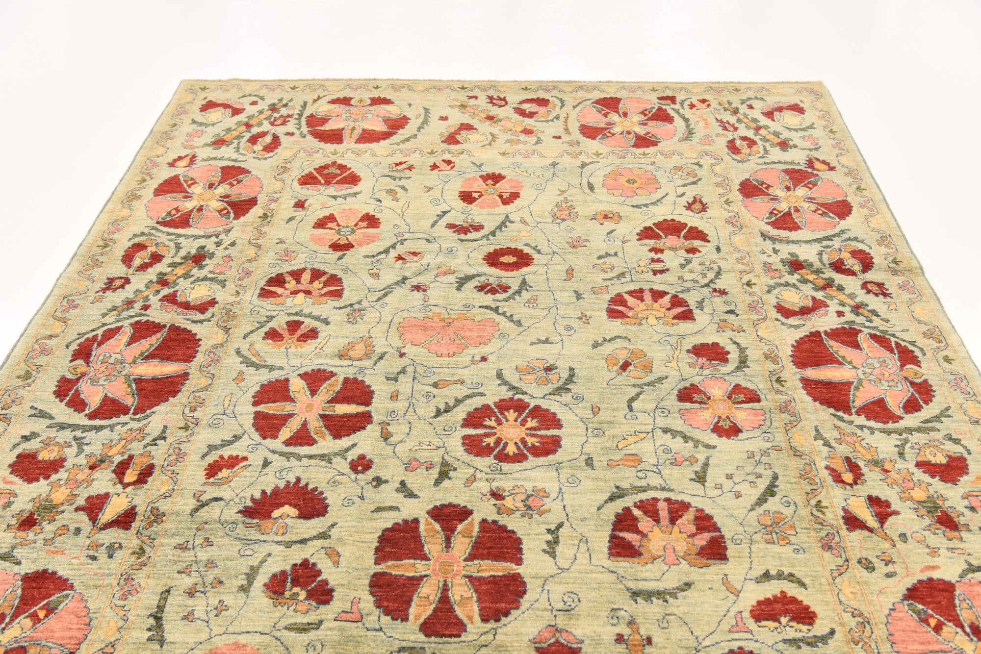 6' 6 x 9' 7 Hand Knotted Ariana Ziegler Oriental Rug