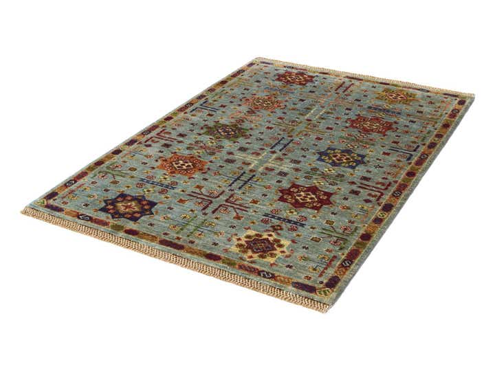 3' 4 x 4' 10 Hand Knotted Ariana Ziegler Rug