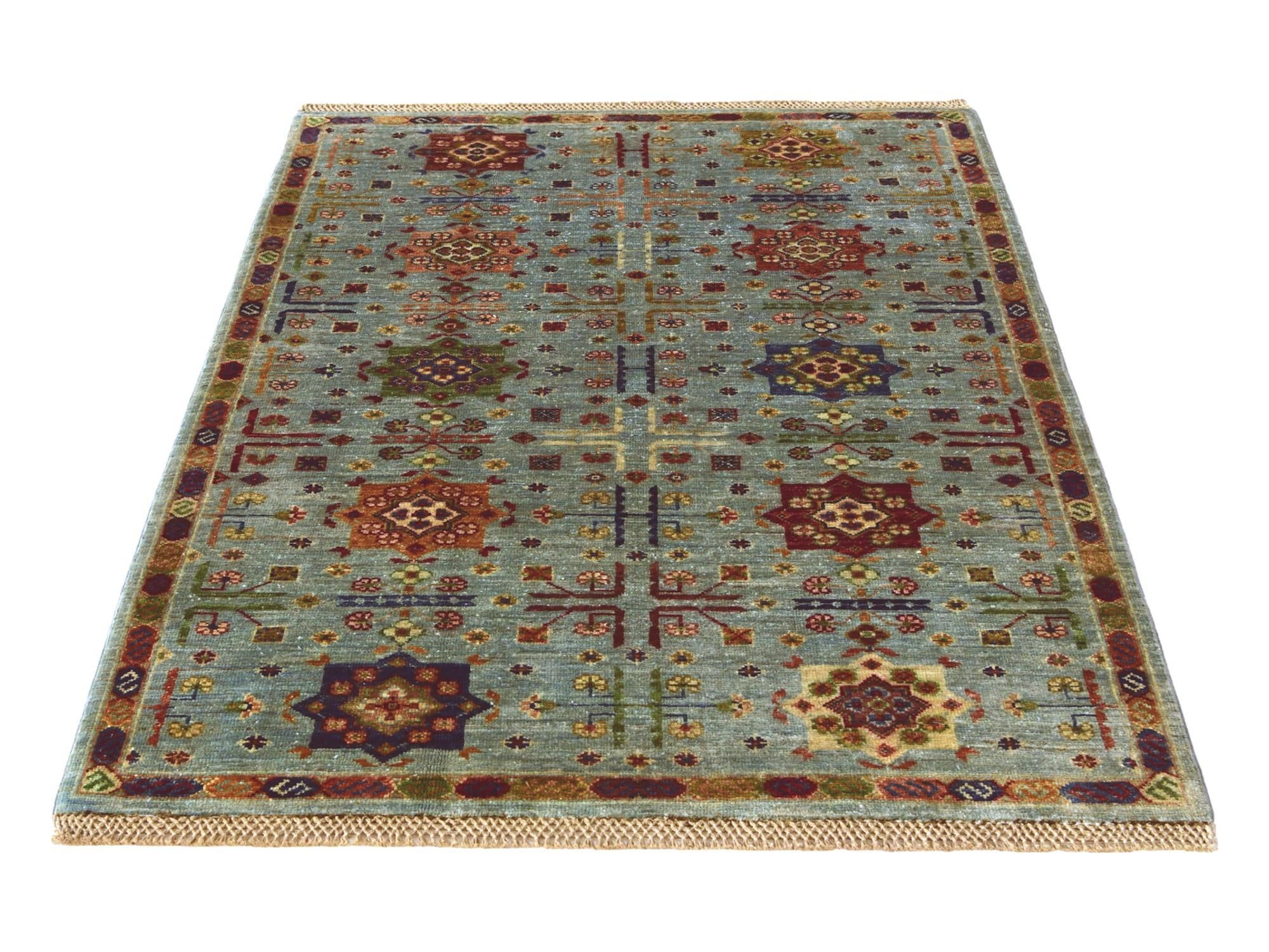3' 4 x 4' 10 Hand Knotted Ariana Ziegler Rug