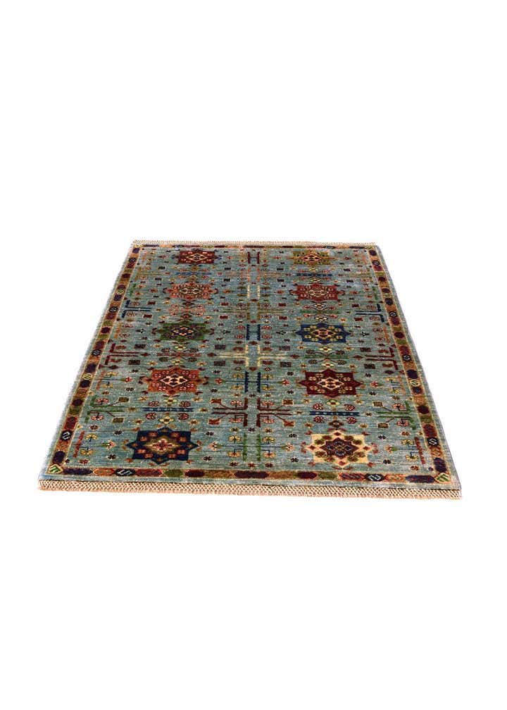 3' 4 x 4' 10 Hand Knotted Ariana Ziegler Rug