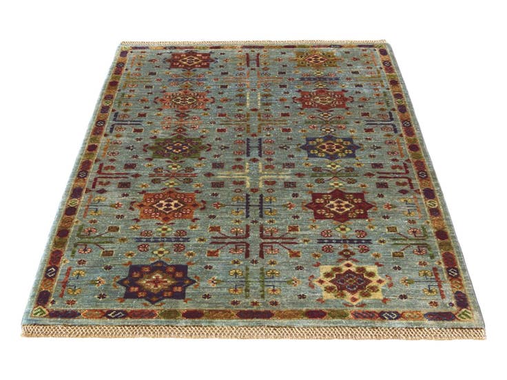 Detail image of 3' 4 x 4' 10 Hand Knotted Ariana Ziegler Rug