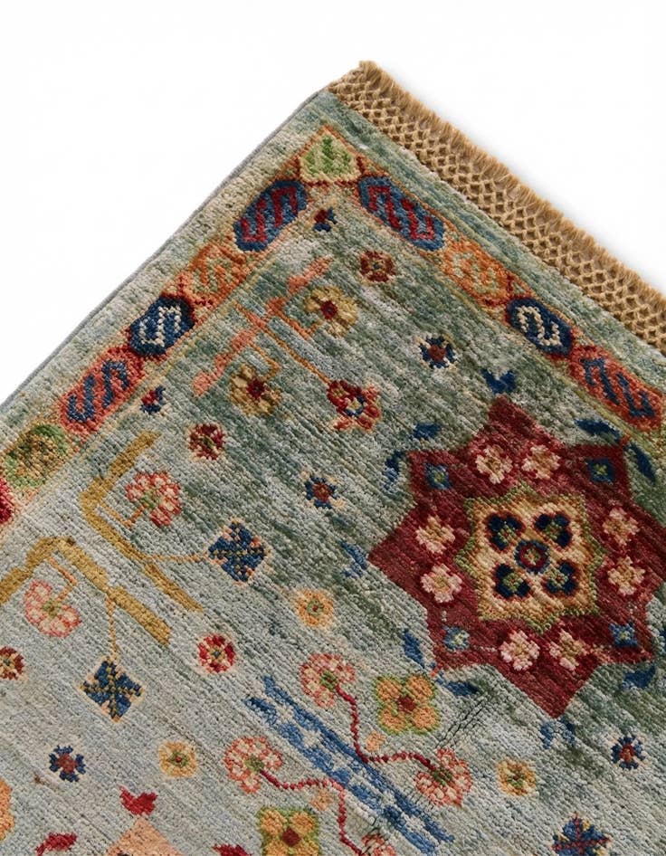 Detail image of 3' 4 x 4' 10 Hand Knotted Ariana Ziegler Rug