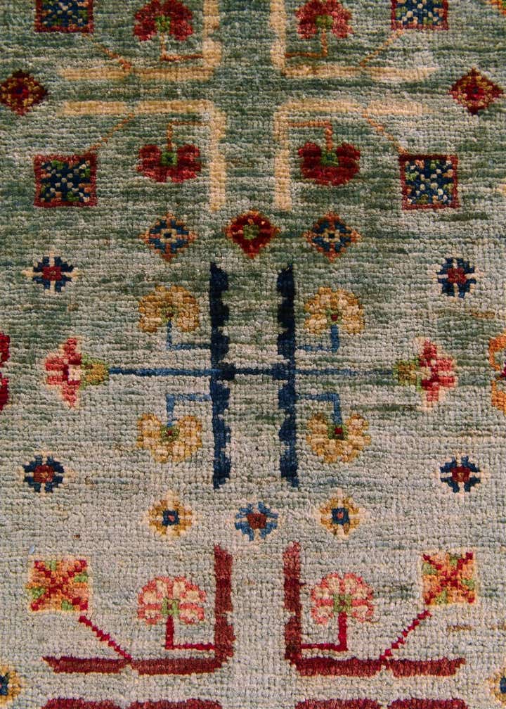 3' 4 x 4' 10 Hand Knotted Ariana Ziegler Rug