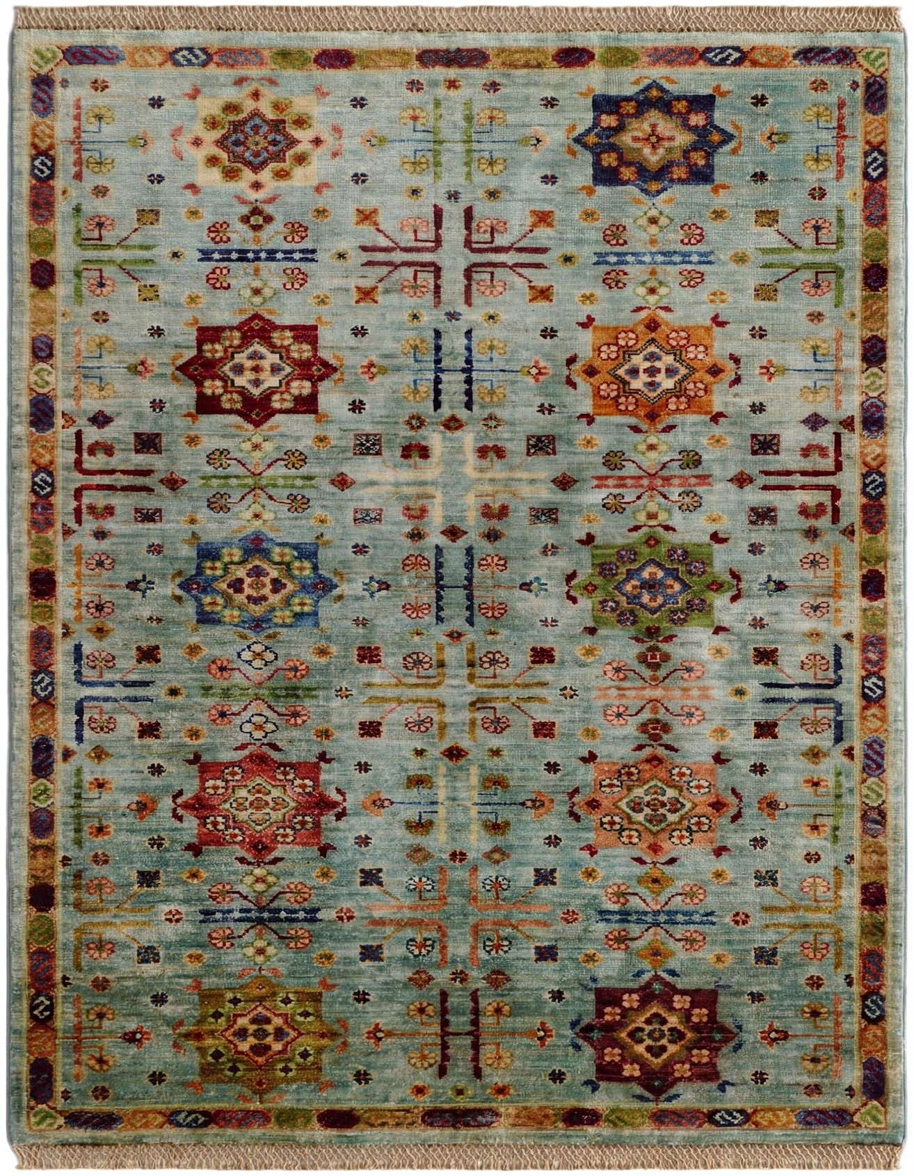 3' 4 x 4' 10 Hand Knotted Ariana Ziegler Rug
